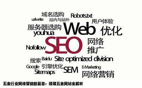 本人是做五金的最近想建个网站推广一下推荐一个不要个人的太