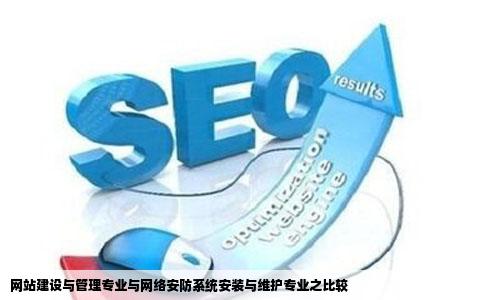网站建设与管理专业网络安防系统安装于维护专业这些学哪个好