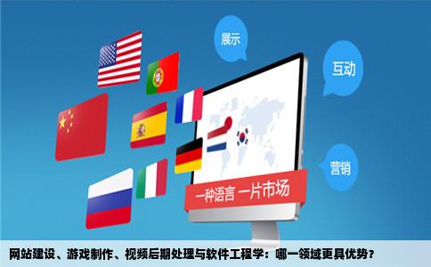 网站建设游戏制作视频后期处理软件工程学哪一个比较好