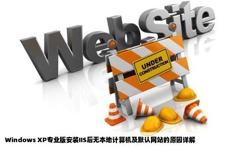 winXP专业版的安装完IIS之后为什么没有本地计算机和默认网站