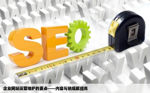 企业网站运营维护的内容余销组解缩亮是什么