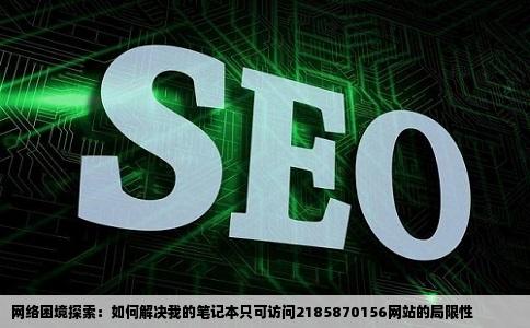 我的笔记本只能上一个网站2185870156