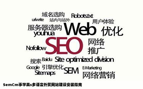 如何安装SemCm事学真s多语言外贸网站建设