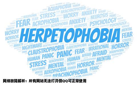 所有的网站都打不开但QQ能上这是什么原因