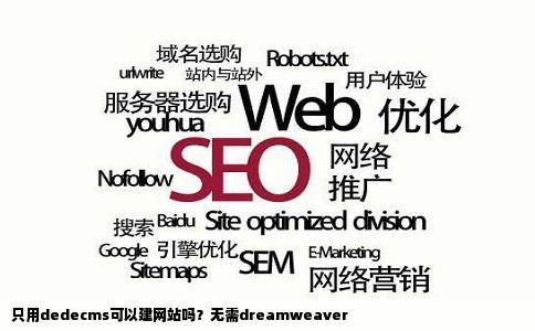只用dedecms可以建网站吗不用dreamweare