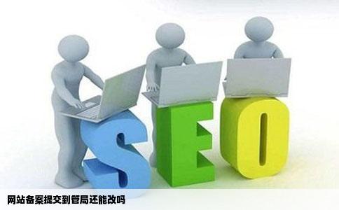 网站备案提交到管局还能改吗