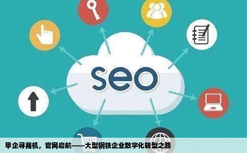 甲公司是一家大型钢铁联合企业建立网站以寻找众多买方旨在建立或