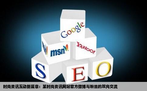 某时尚资讯网站官方微博与粉丝进行互动的内容可以是