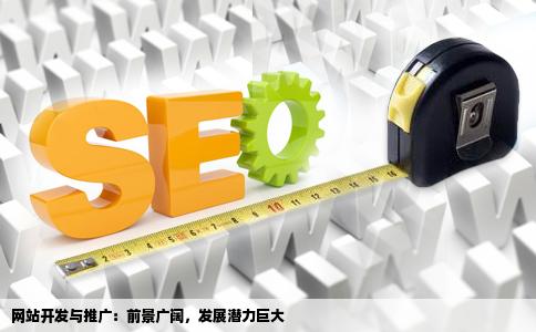 网站开发与网站推广前钱景怎样晋升发展空间大不