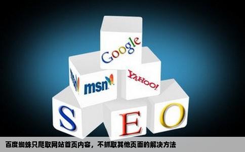 百度蜘蛛只爬行网站首页内容页面不抓取怎么办