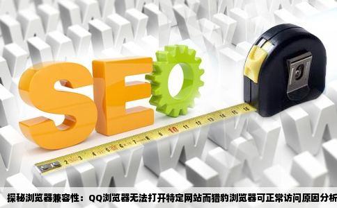 为什么同样的网站QQ浏览器打不开猎豹浏览器就能打开