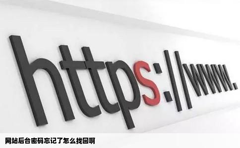 网站后台密码忘记了怎么找回啊