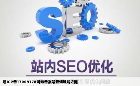 鄂ICP备14009778的网站备案号为什么在网上查不出