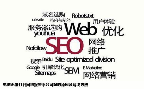 为什么我在电脑上点不开网络报警平台的网站都是显示无法打开网站