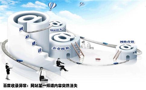 百度突然不收录网站其中一个频道里内容是怎么回事