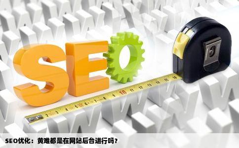seo优化：黄难都是在网站后台进行吗？