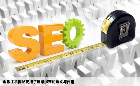 虚拟主机网站上说支持2个子目录绑定是什么意思