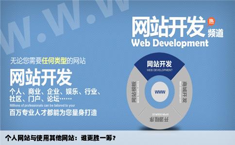 建立个人网站和用其他的网站哪个划算啊