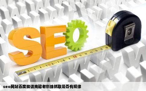 seo网站百度蜘讲南称老创蛛抓取是否有规律