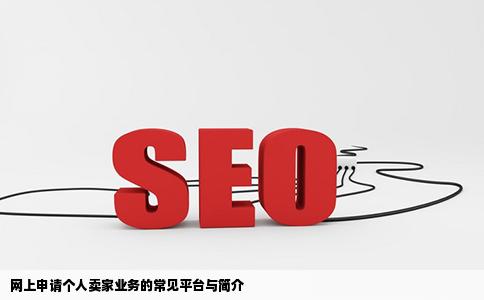 目前可以在网上申请个人卖家的网站有哪些
