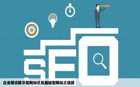 企业是建设展示型的网站还是商城类型的网站台增啊