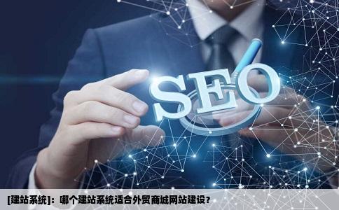 哪个建站系统适合外贸商城网站建设