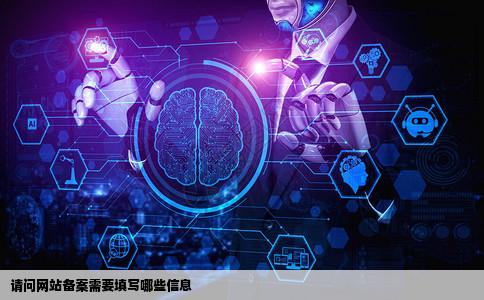 请问网站备案需要填写哪些信息