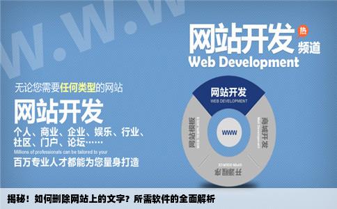 请问谁知道删除网站上的文字要装什么软件呢