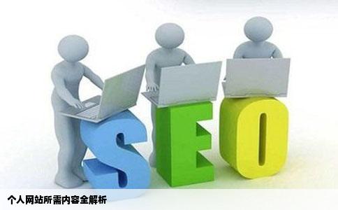 个人网站所需要的内容