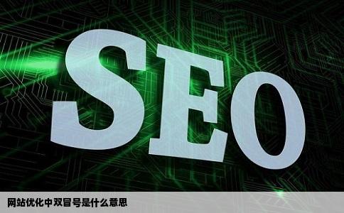 在网站优化中双冒号是什么意思