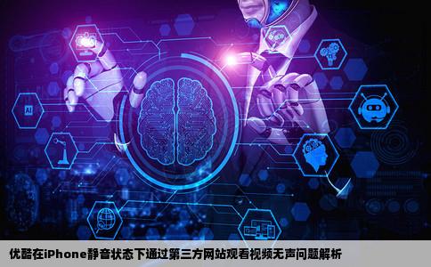 优酷通过第三方网站看视频iphone在静音状态下没有声音