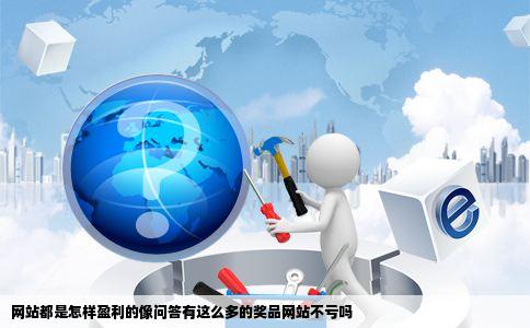 网站都是怎样盈利的像问答有这么多的奖品网站不亏吗