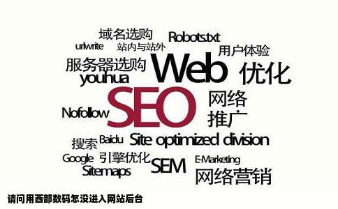 请问用西部数码怎没进入网站后台