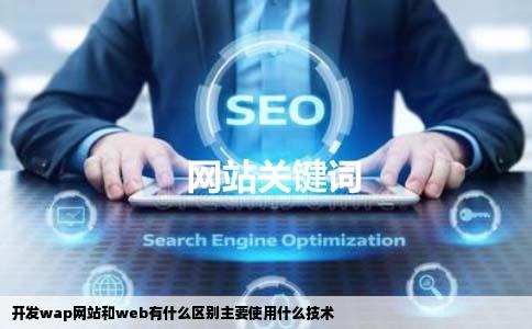 开发wap网站和web有什么区别主要使用什么技术
