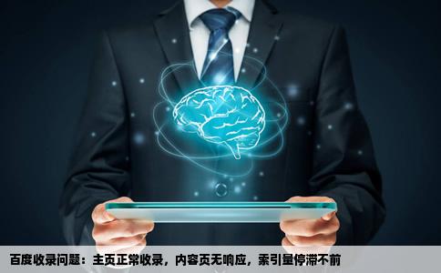 百度一直只收录主页没有收录内容页快一个月了索引量也是0是网站