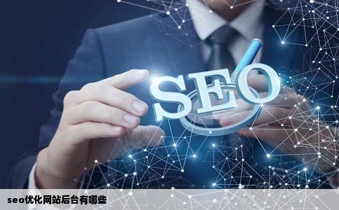 seo优化网站后台有哪些